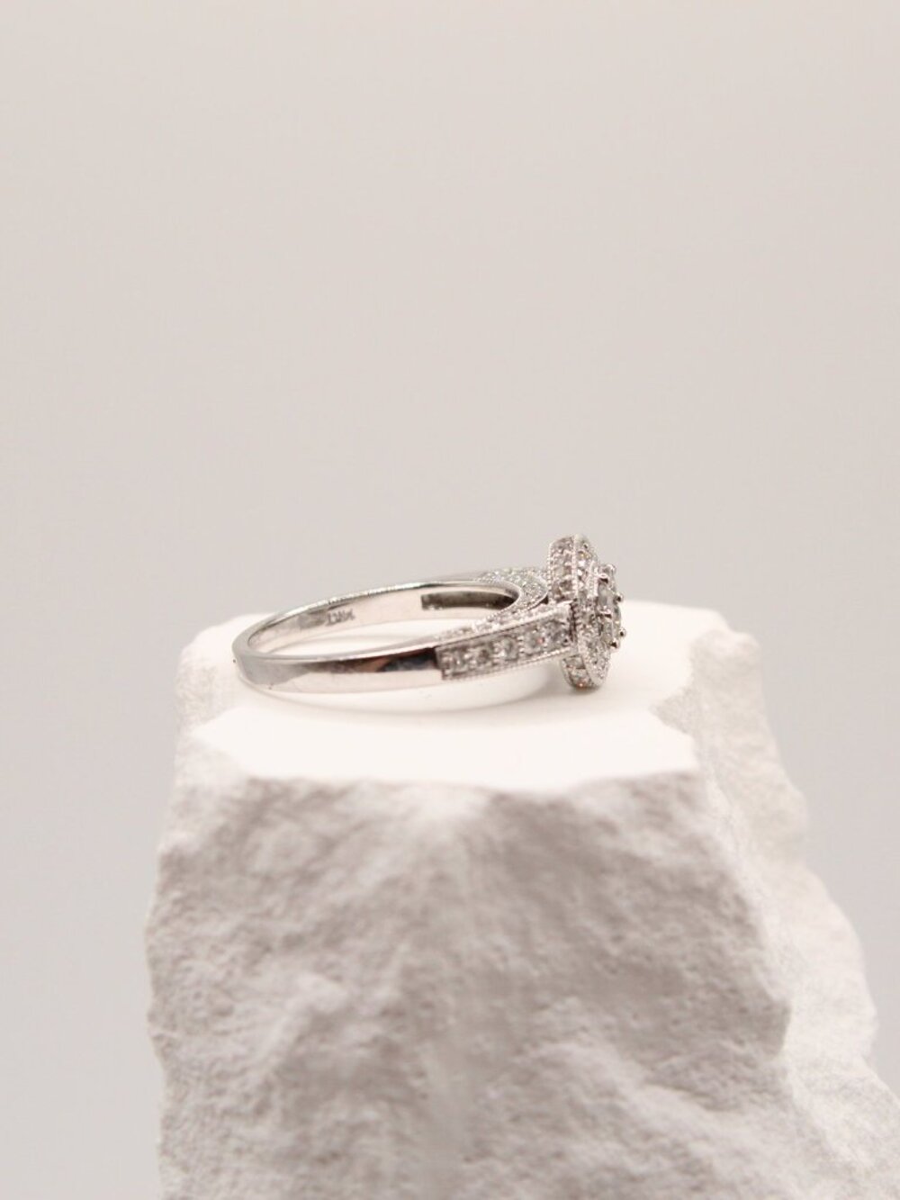 Aurora Halo Diamond Ring - Picture 3 of 3
